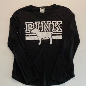 Victoria’s Secret PINK Bling Long Sleeve Tee